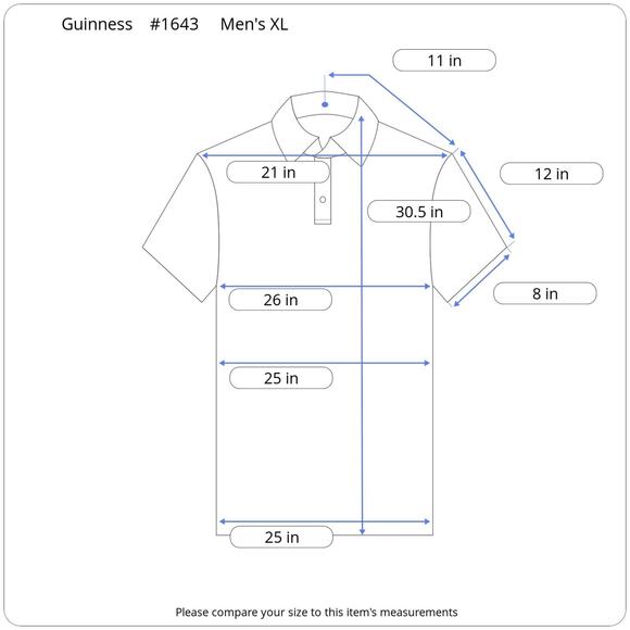 Guinness Polo Shirt Men’s XL Black Patch Logo Harp Pubwear Graphic Beer Shirt - Picture 12 of 12